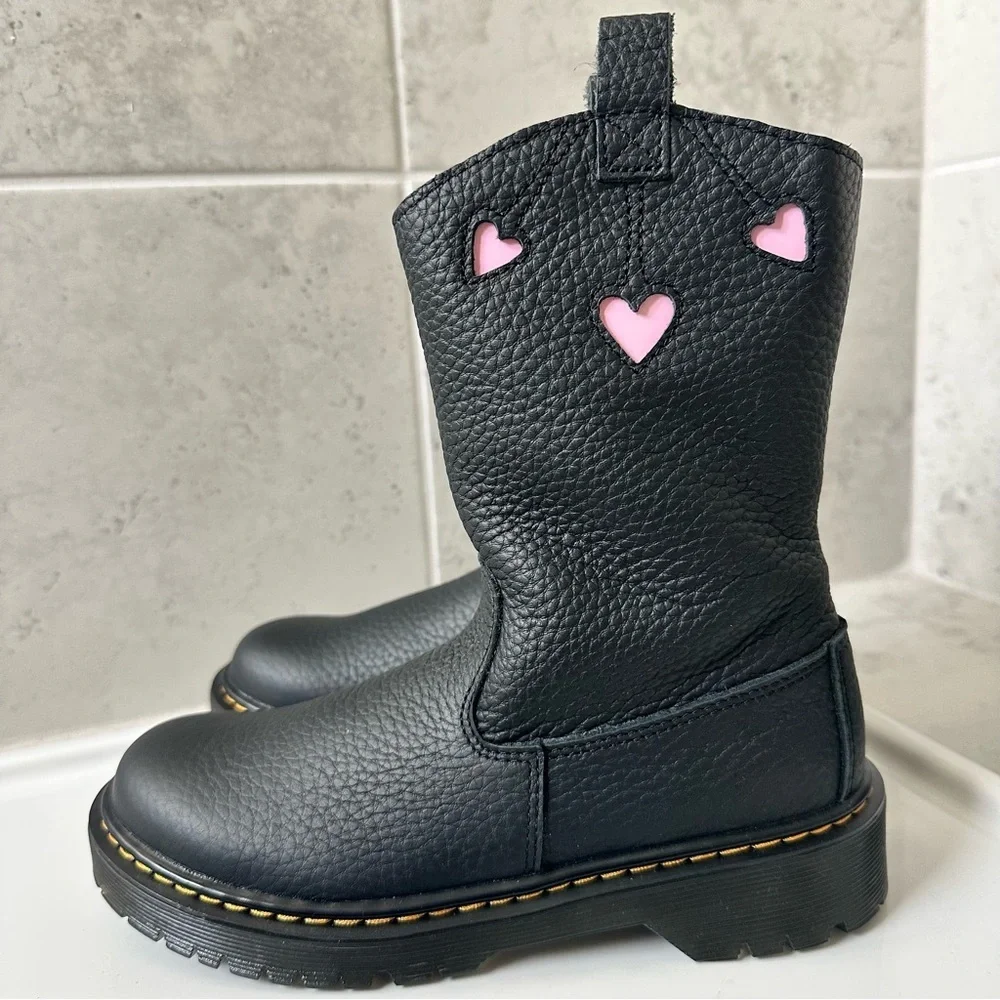 Dr. Martens Pink Interior Boots
